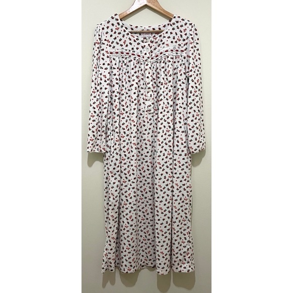 Lanz Of Salzburg Other - Lanz of Salzburg Long Sleeve Cherry Nightgown, Size Small